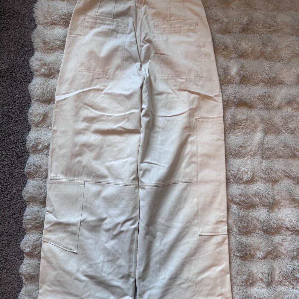 Zara Off-White Drawstring Pants